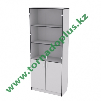 KH 1016. Шкаф под файлы со стеклянными дверцами 800х340х1830