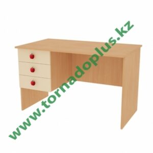 ГS 0233. Стол письменный однотумбовый с замком 1200x700x750