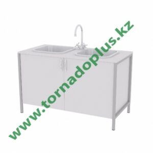 ШT 2057. Тумба с мойкой лабораторная (пластиковое покрытие столешницы) 1200х600х750