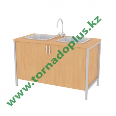 ШT 2058. Тумба с мойкой лабораторная 1200х600х750