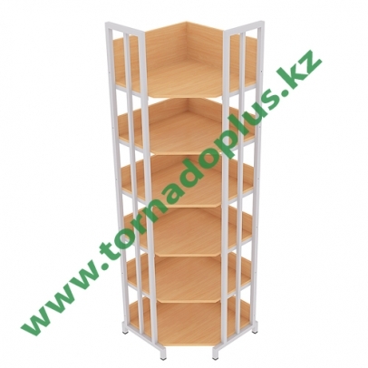 ШС 3051. Стеллаж библиотечный угловой 600х600х1970