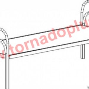 JK 4030. Кровать металлическая 2050х800х700