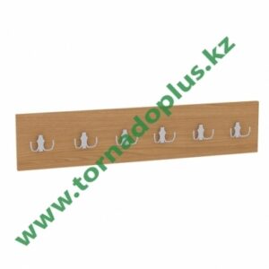 MP 3022. Вешалка настенная шесть крючков 800х50х170