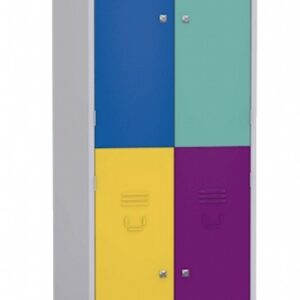 Шкаф металлический (4 двери, 2 яруса) 600*500*1830