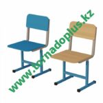ШA 5013. Стул ученика из гнутоклеевой фанеры на регулируемом каркасе 380х380х380/420/460