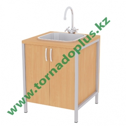 ШT 2060. Тумба с мойкой лабораторная 600х600х750