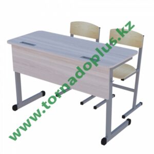 Комплект: Парта и два стула ученика (труба 50*25)