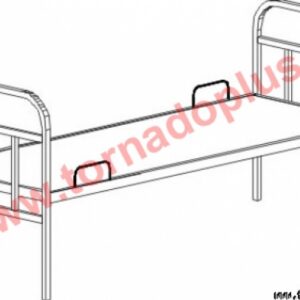 JK 4029. Кровать металлическая 2050х800х800
