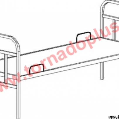 JK 4029. Кровать металлическая 2050х800х800