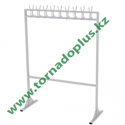 ШР 3069. Вешалка напольная металлическая на 18 крючков 1200х500х1600