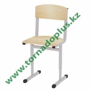 ШA 5013. Стул ученика из гнутоклеевой фанеры на регулируемом каркасе 380х380х380/420/460