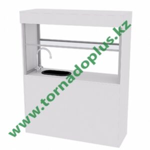 ШC 3056. Модуль островной лабораторный с мойкой (пластиковое покрытие столешницы) 1200х450х750/1500