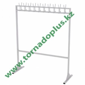 ШР 3072. Вешалка напольная металлическая на 20 крючков 1400х500х1400