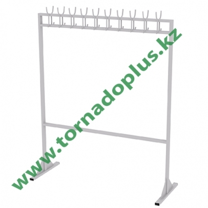 ШР 3072. Вешалка напольная металлическая на 20 крючков 1400х500х1400