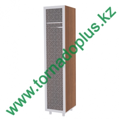 AH 1013. Шкаф для одежды с алюминиевым фасадом. 450*570*2100