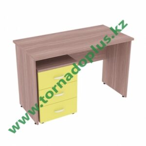 ШS 0261. Стол преподавателя на регулируемых опорах с тумбой 1200х700х750 (С Использованием МДФ акрил)