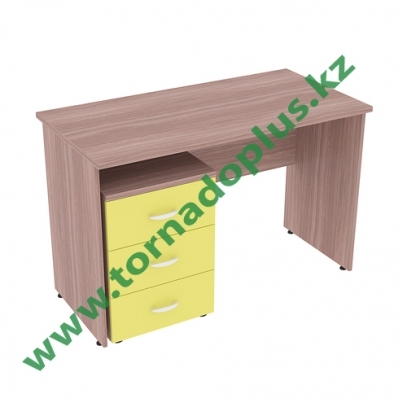 ШS 0261. Стол преподавателя на регулируемых опорах с тумбой 1200х700х750 (С Использованием МДФ акрил)