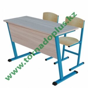 Комплект: Парта и два стула ученика (Опора наклонная)